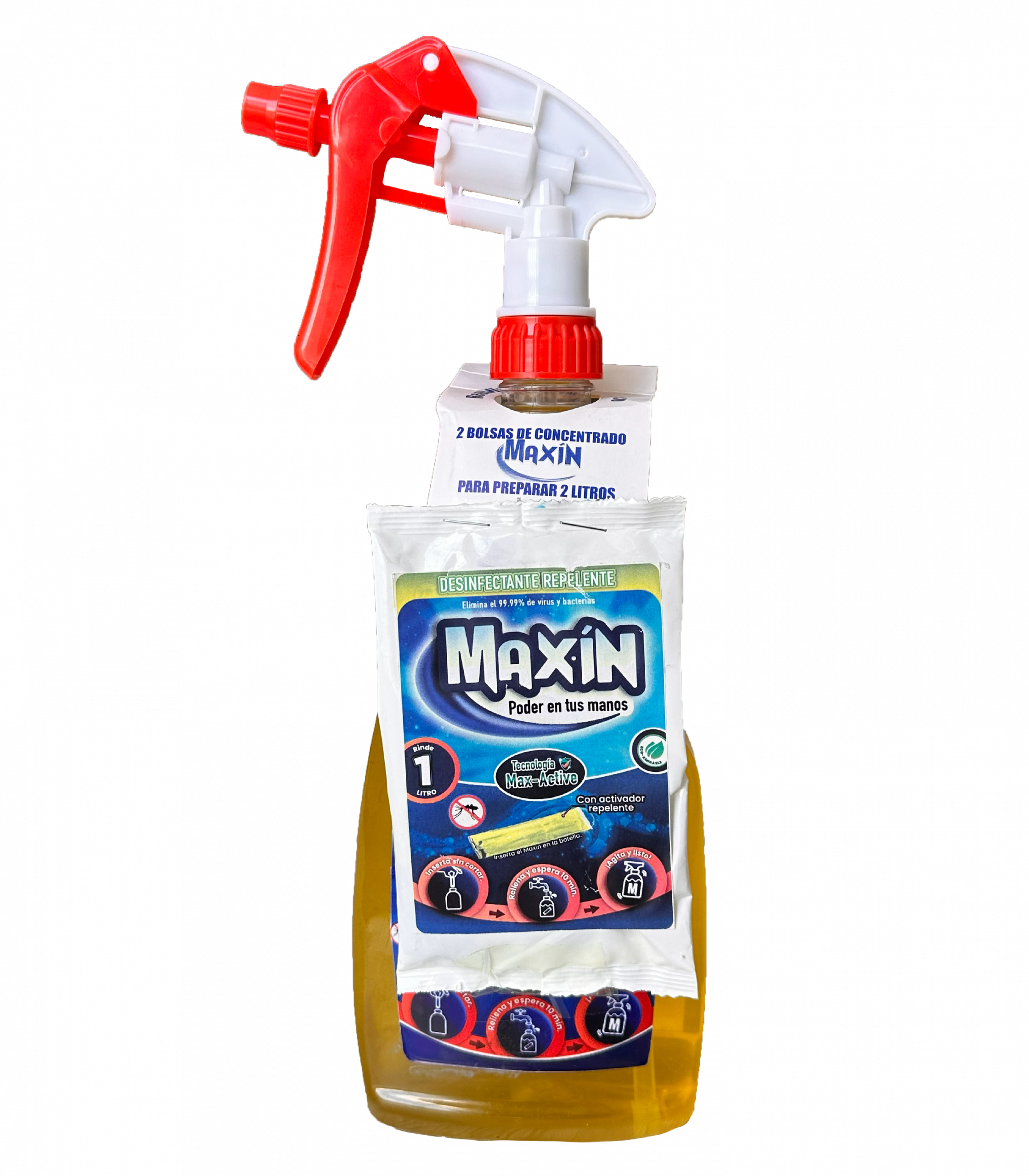 101 Desinfectante Maxin Repelente 2 litros (Atomizador Gratis) - Imagen 1