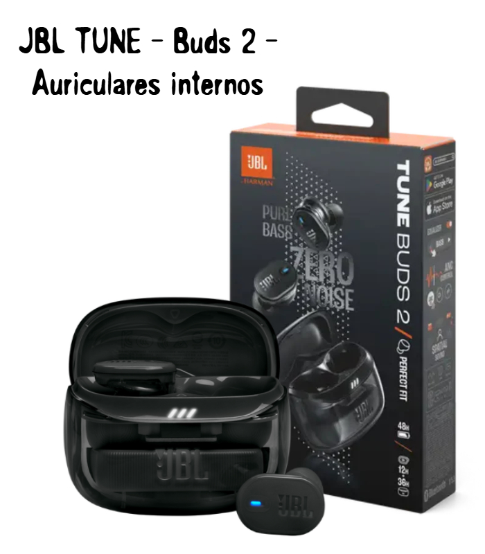 JBL TUNE – Buds 2 – Auriculares internos JBL TUNE - Buds 2 - Auriculares internos - Imagen 1