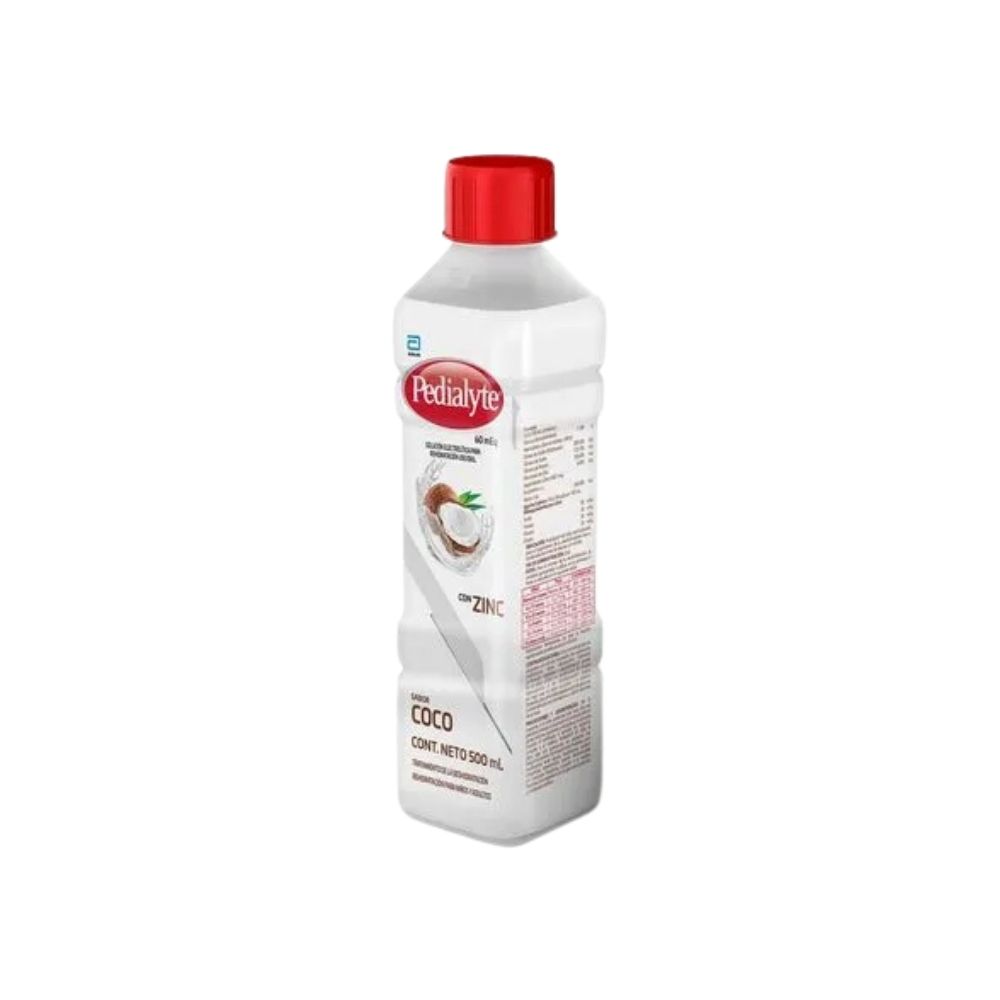 Suero de Rehidratación Pedialyte Líquido Coco con Zinc 30 mEq -500 ml