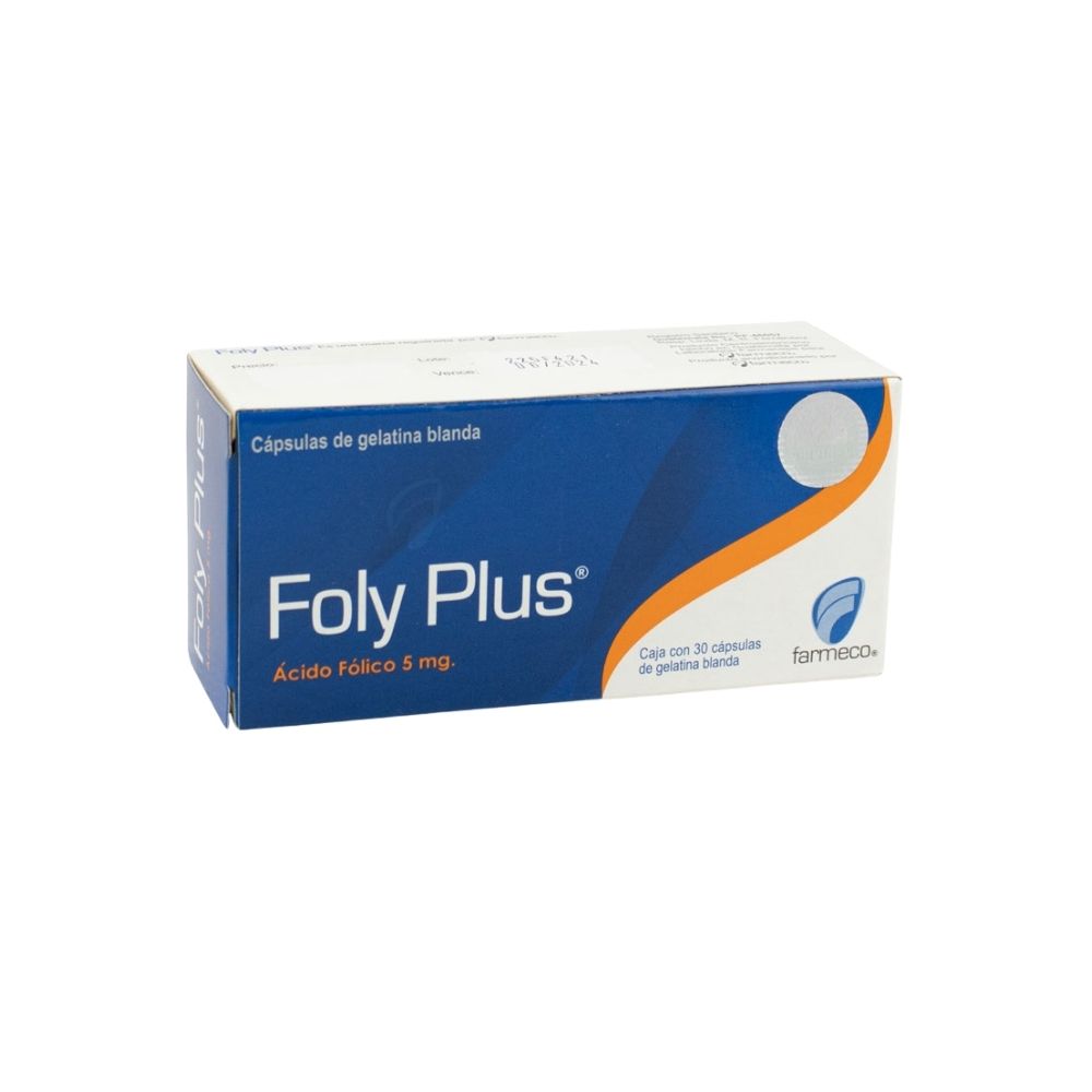 Foly Plus*30 capsulas de gelatina blanda